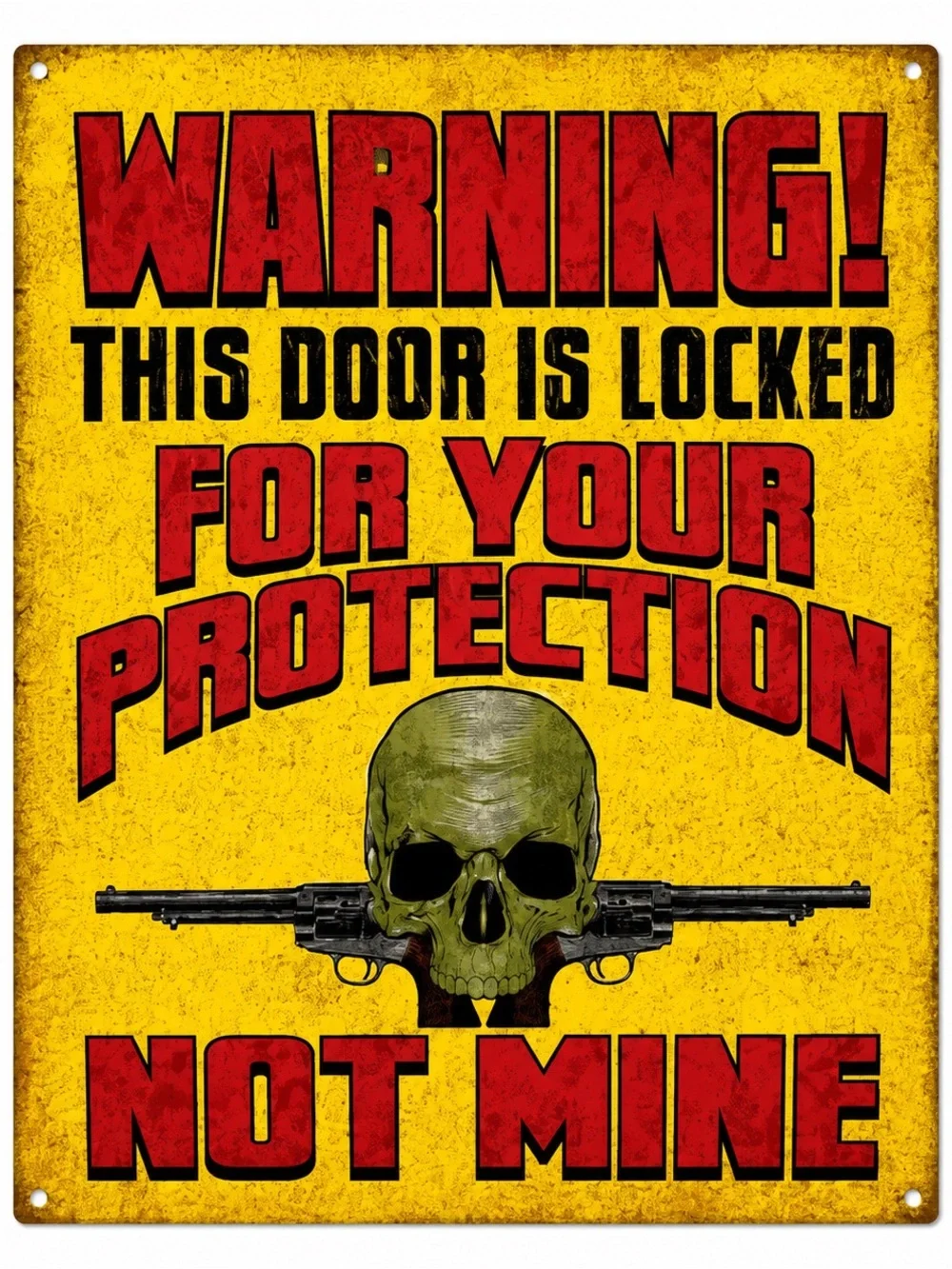 NEW Warning This Door Is Locked Metal Sign